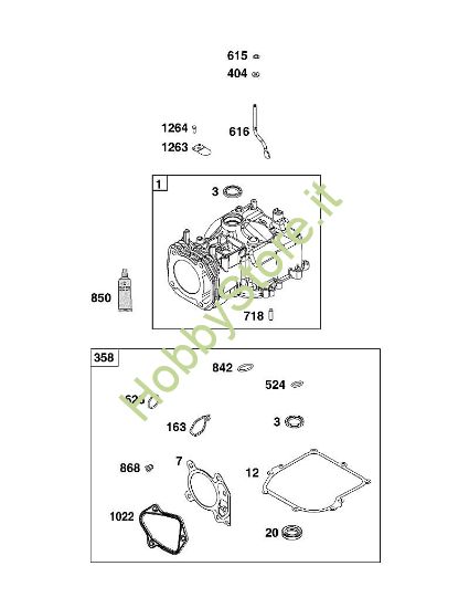 G - GRUPPO CILINDRI B&S - 08 €¦ 08P502-0131-H1 brand Stihl